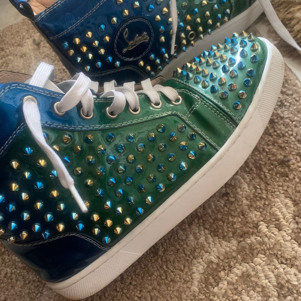 Blue green Christian Louboutin